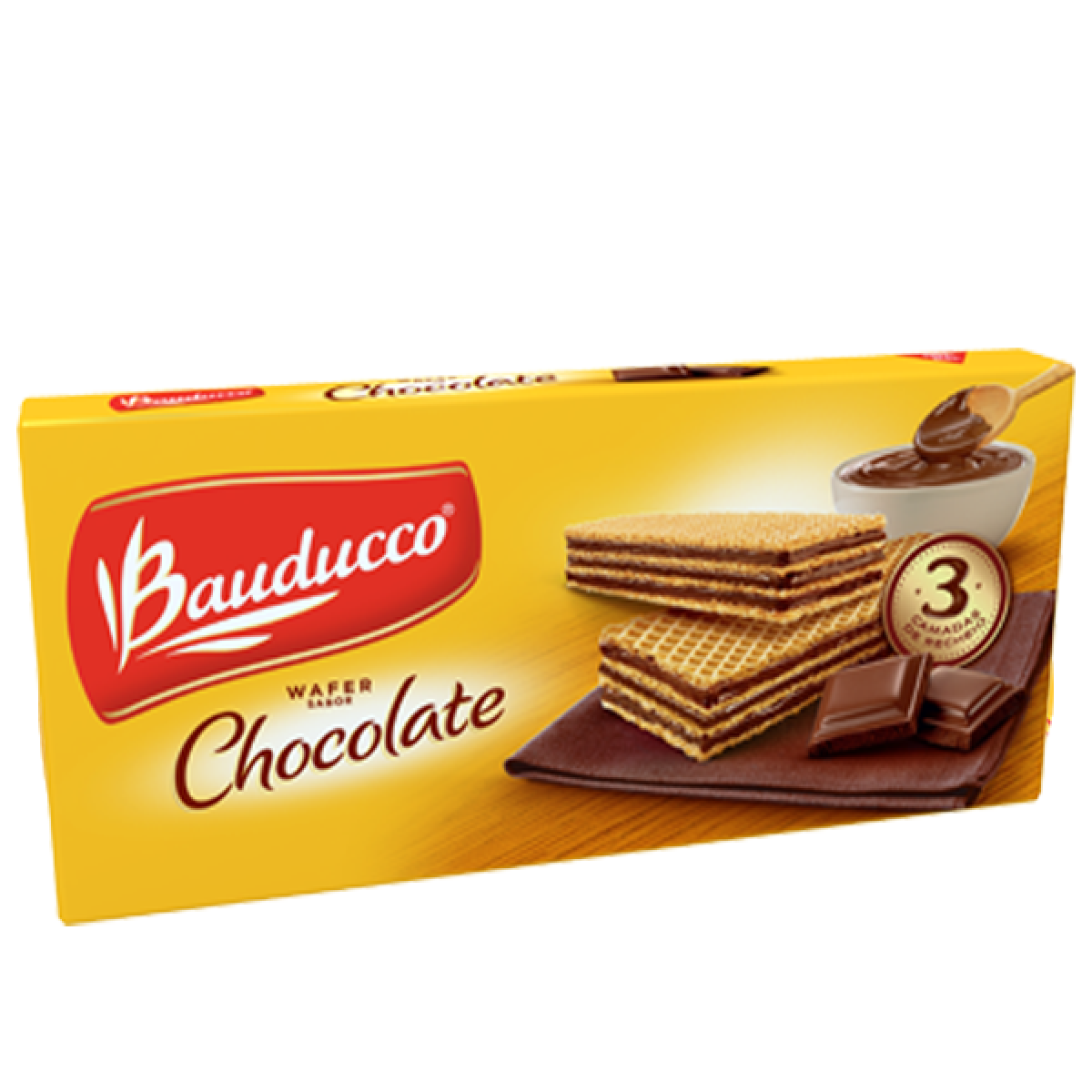 Biscoito Wafer Chocolate BAUDUCCO 140g - Biscoito Nacional - Chá & Biscoito