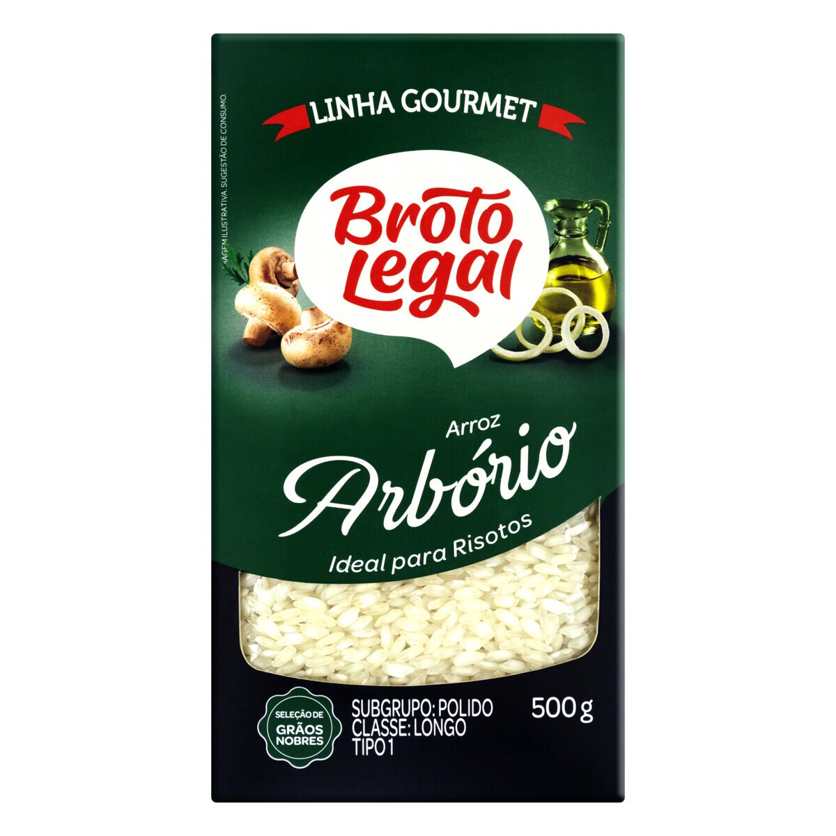 Arroz arbório BROTO LEGAL 500g