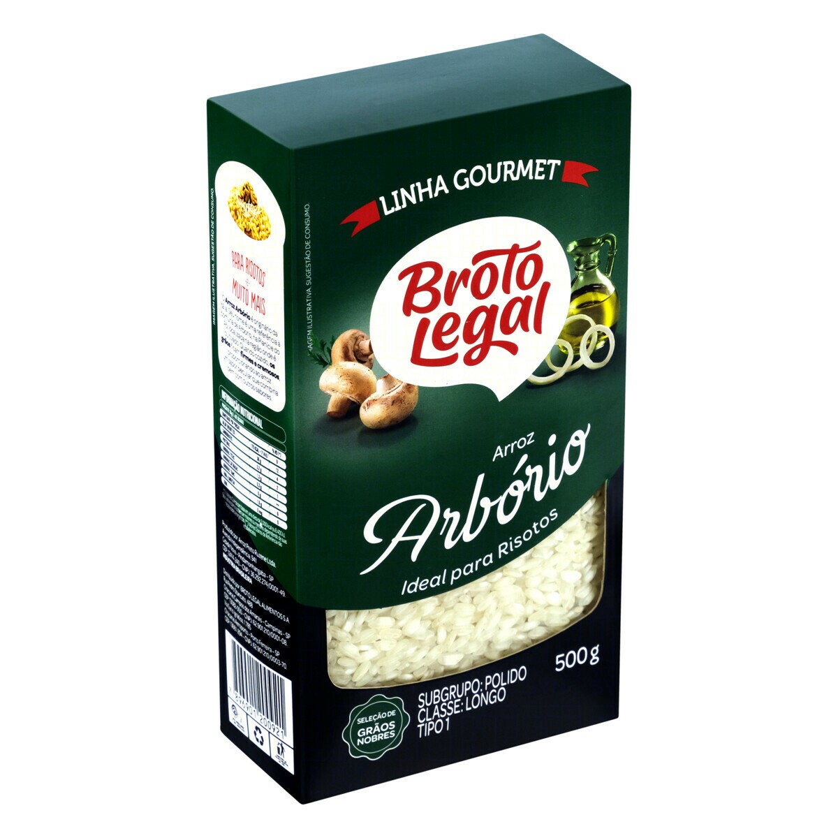 Arroz arbório BROTO LEGAL 500g