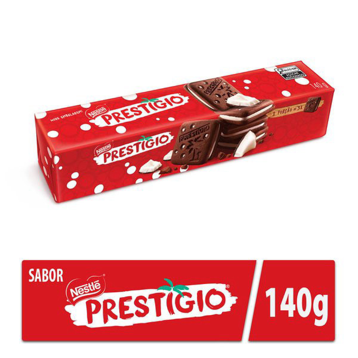 Biscoito Recheado Prestígio NESTLÉ 140g