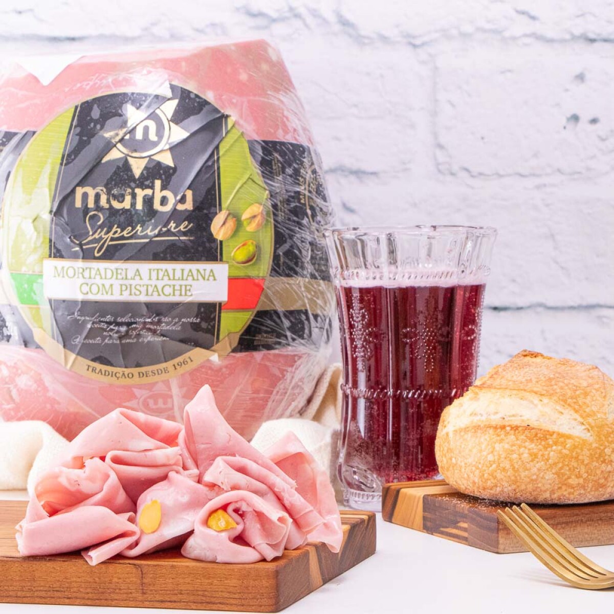 Mortadela Italiana com Pistache MARBA kg