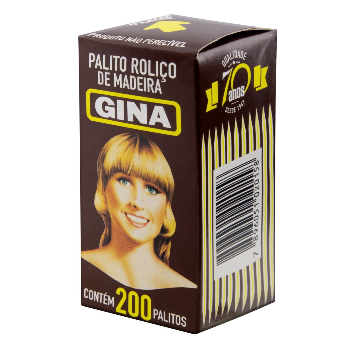 Palitos de Dente GINA com 200 Unidades Utensílio Bazar Palitos de Dente GINA com 200 Unidades Utensílio Bazar