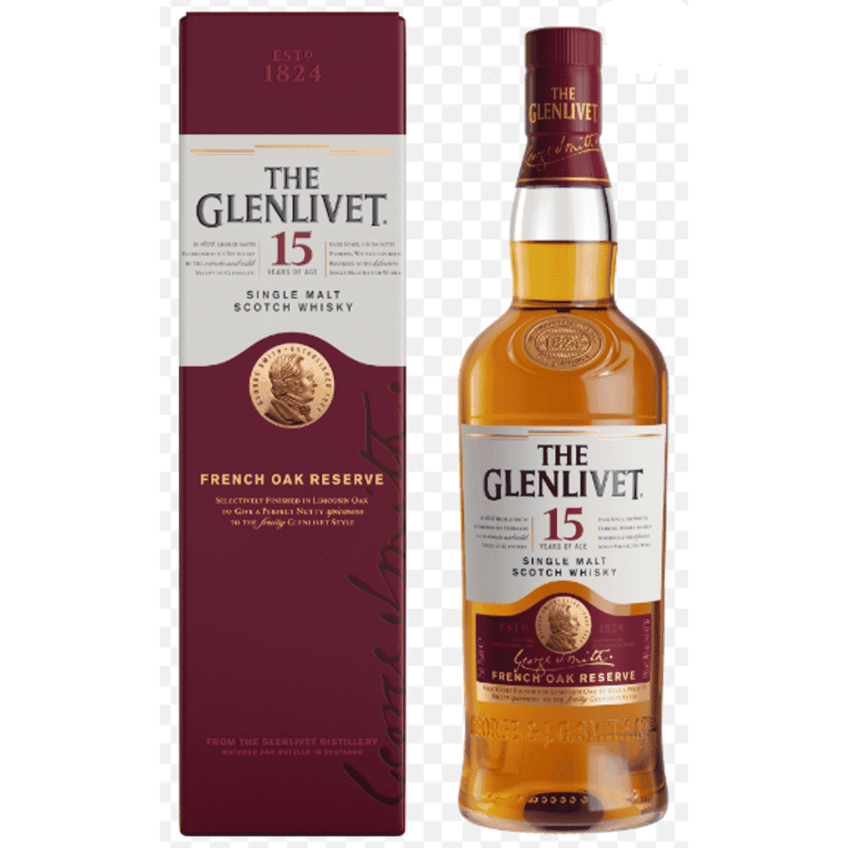 Whisky 15 Anos THE GLENLIVET 750ml