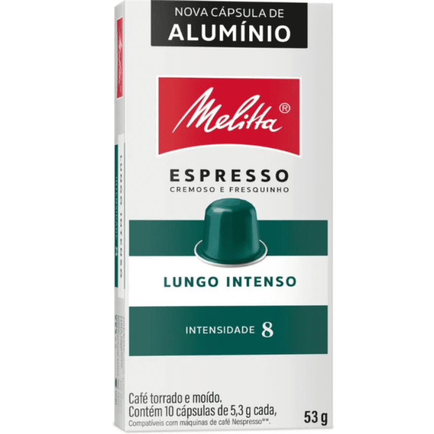 Café em Cápsulas Lungo Intenso Intensidade 8 MELITTA 53g