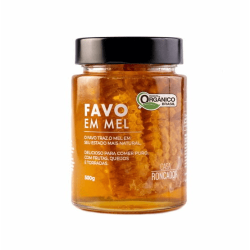 Favo em Mel Orgânico CASA RONCADOR 500g