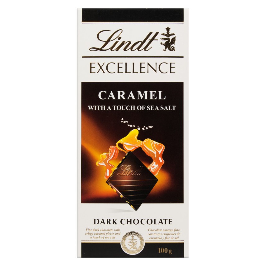 Chocolate Excellence Caramel Sea Salt LINDT 100g
