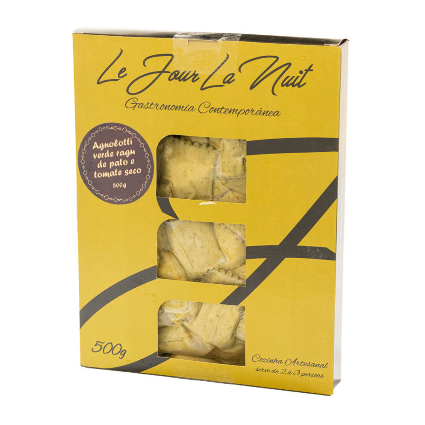 Agnolotti Verde com Ragú de Pato e Tomate Seco LÊ JOUR LÁ NUIT 500g