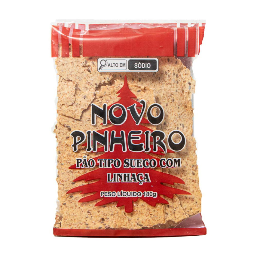 Pão tipo sueco com linhaça NOVO PINHEIRO 180g