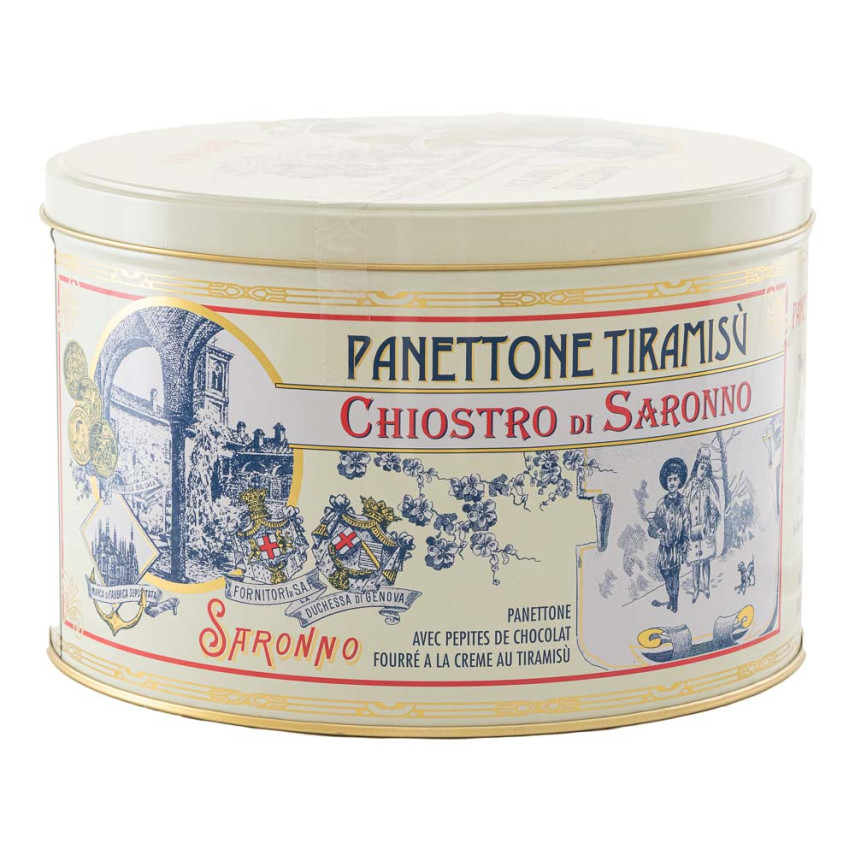 Panettone Recheado com Creme Tiramisù e Gotas de Chocolate CHIOSTRO DI SARONNO 750g