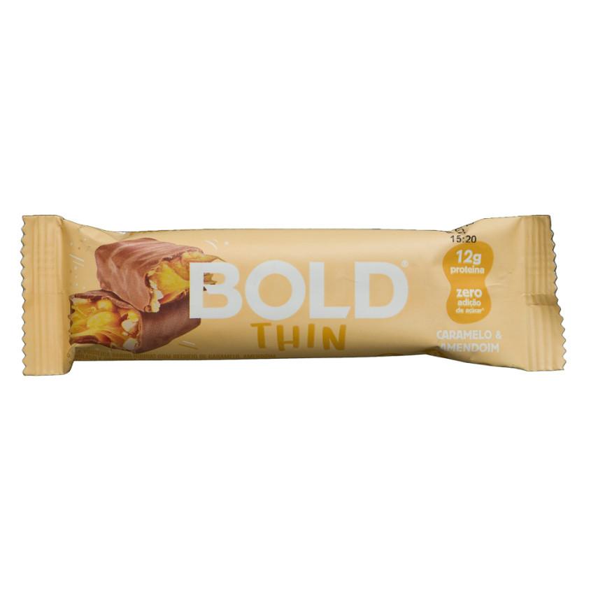 Barrinha Proteína de Caramelo e Amendoim BOLD 40g