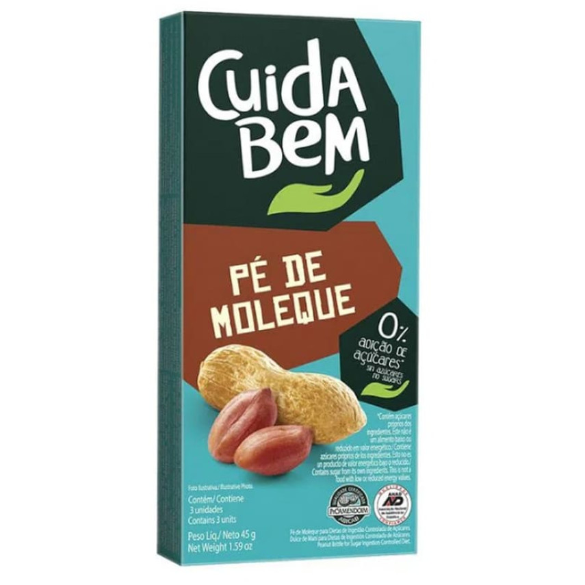 Pé de Moleque Zero CUIDA BEM 45g