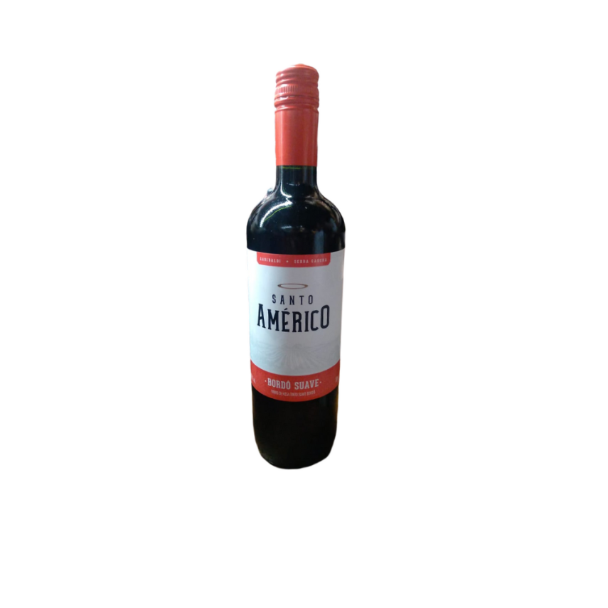 Vinho Tinto Brasileiro Suave SANTO AMÉRICO 750ml
