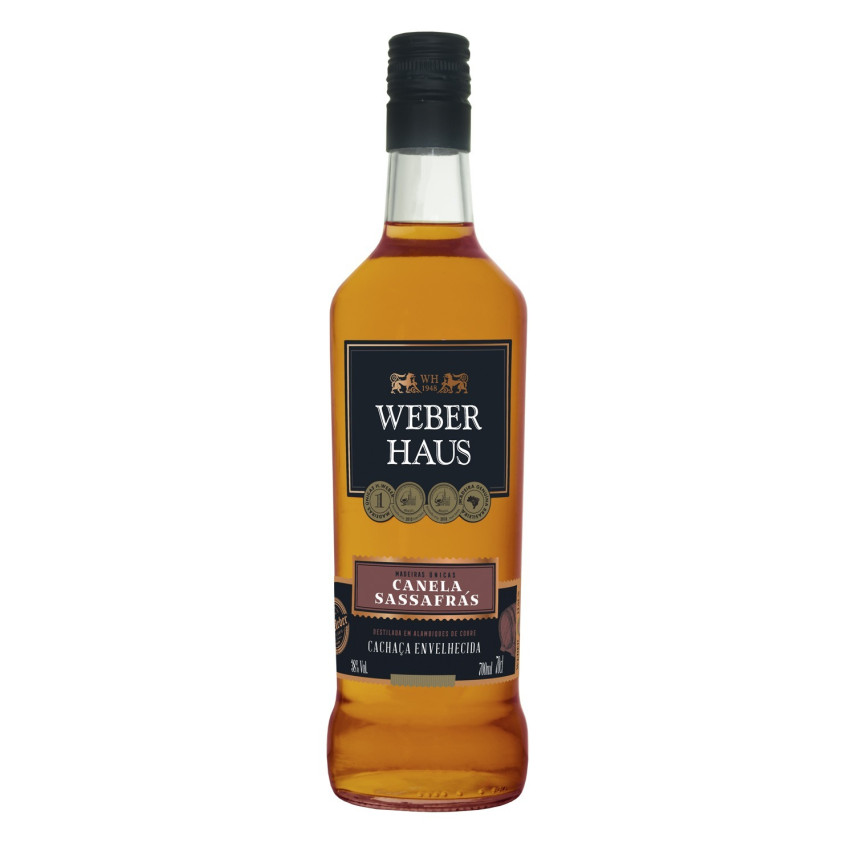 Cachaça Canela Sassafrás WEBER HAUS 700ml