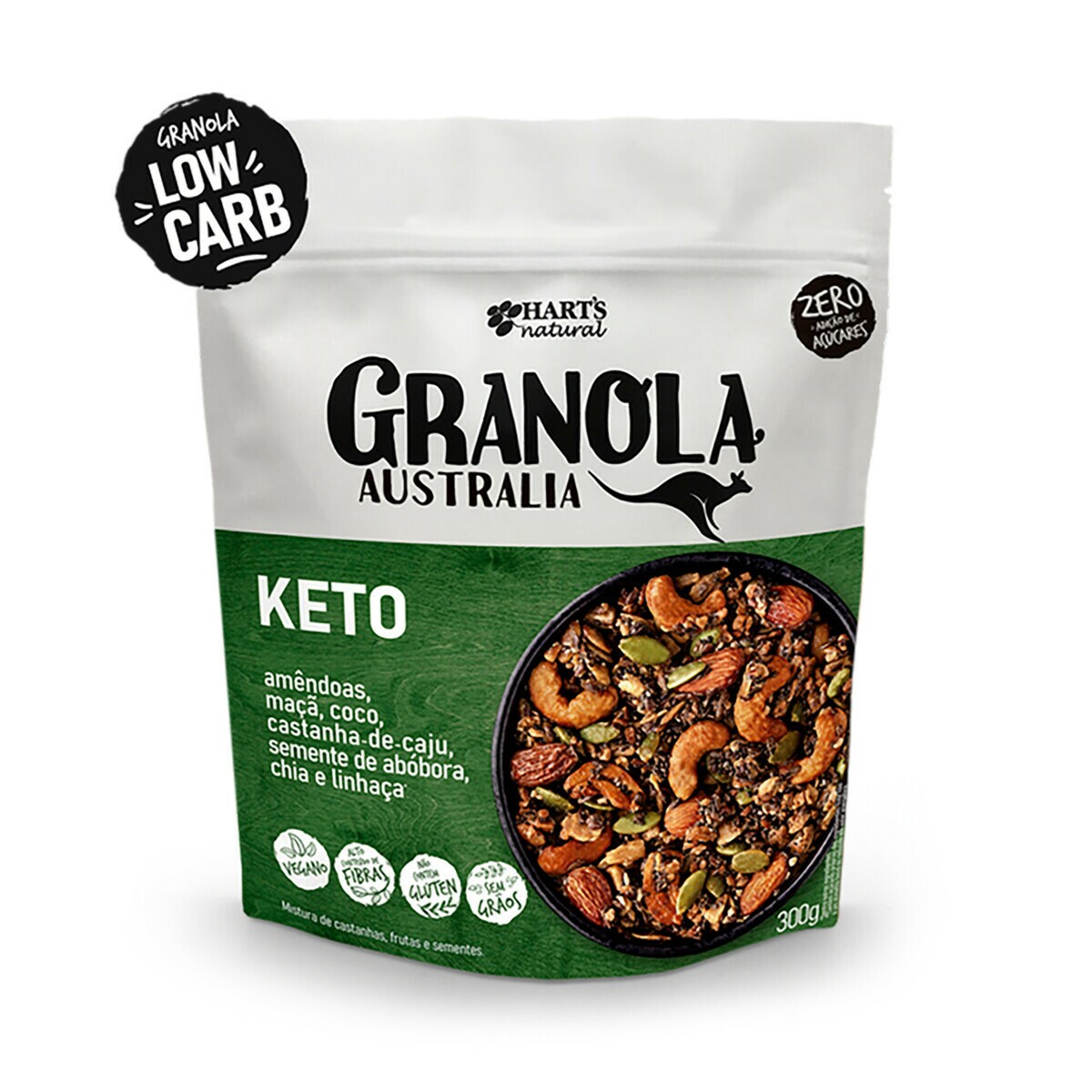 Granola Keto Low Carb AUSTRALIAN HARTS 300g