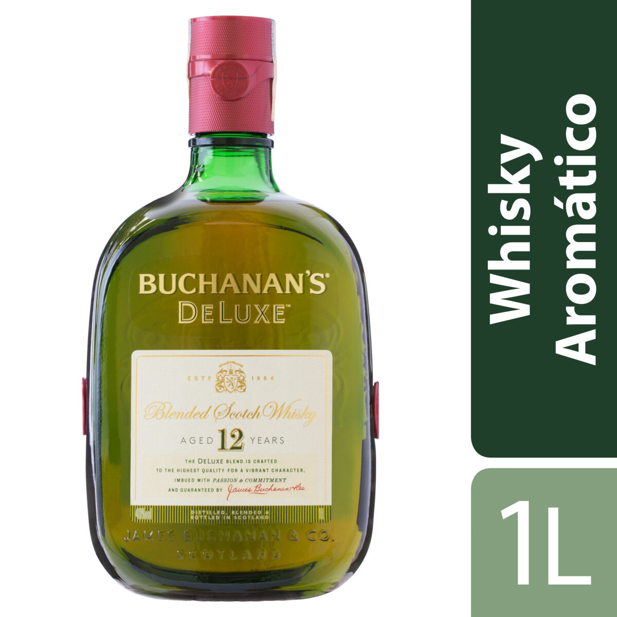 Whisky 12 anos De Luxe BUCHANANS 1l