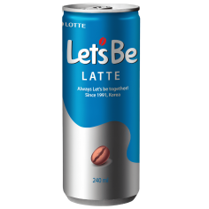 Bebida de Café e Leite Lets Be latte LOTTE 240ml