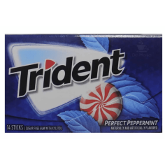 Chiclete Perfect Peppermint TRIDENT 14 Unidades 
