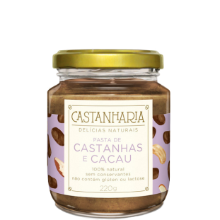 Pasta de Castanhas e Cacau CASTANHARIA 220g