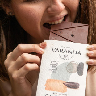 Chocolate Varanda 45% ao Leite com Cranberry 60g