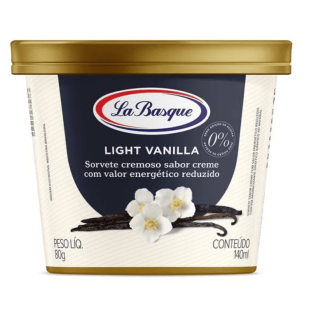 Sorvete de Vanilla Light LA BASQUE 140ml