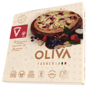 Pizza Chocolate Branco e Frutas Vermelhas OLIVA 350g