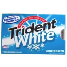 Chiclete TRIDENT White Wintergreen com 12 gomas