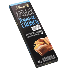 Chocolate Hello My Name Is Crunchy Nougat LINDT 100g
