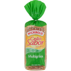 Pão de Forma Integral Grão Sabor Multigrãos WICKBOLD 450g