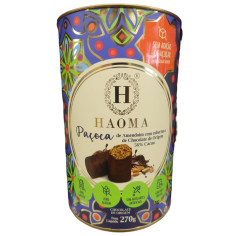 Paçoca de Amendoim com Cobertura de Chocolate HAOMA 200g
