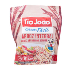 Arroz integral + arroz vermelho e tomate TIO JOÃO 200g