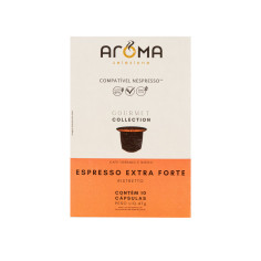 Café Espresso extra forte 10 cápsulas AROMA 47g