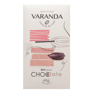 Chocolate Varanda 85% Puro 60g