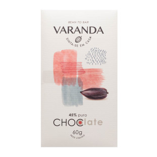 Chocolate Varanda 45% Puro 60g