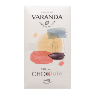 Chocolate Varanda 75% Puro  60g