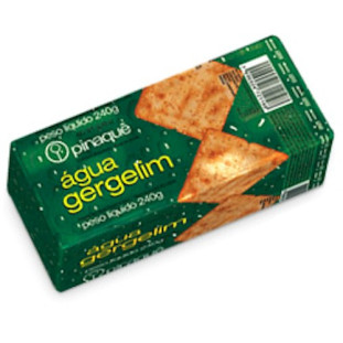 Biscoito Salgado Água e Gergelim PIRAQUÊ 240g