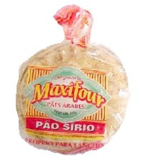 Pão Sirio MAXIFOUR Grande Com 6 Unidades 450g