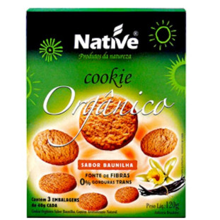 Cookie Orgânico Sabor Baunilha NATIVE 120g