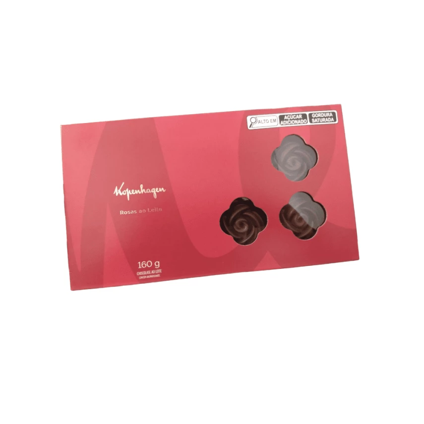 Bombom Rosas ao Leite KOPENHAGEN 160g