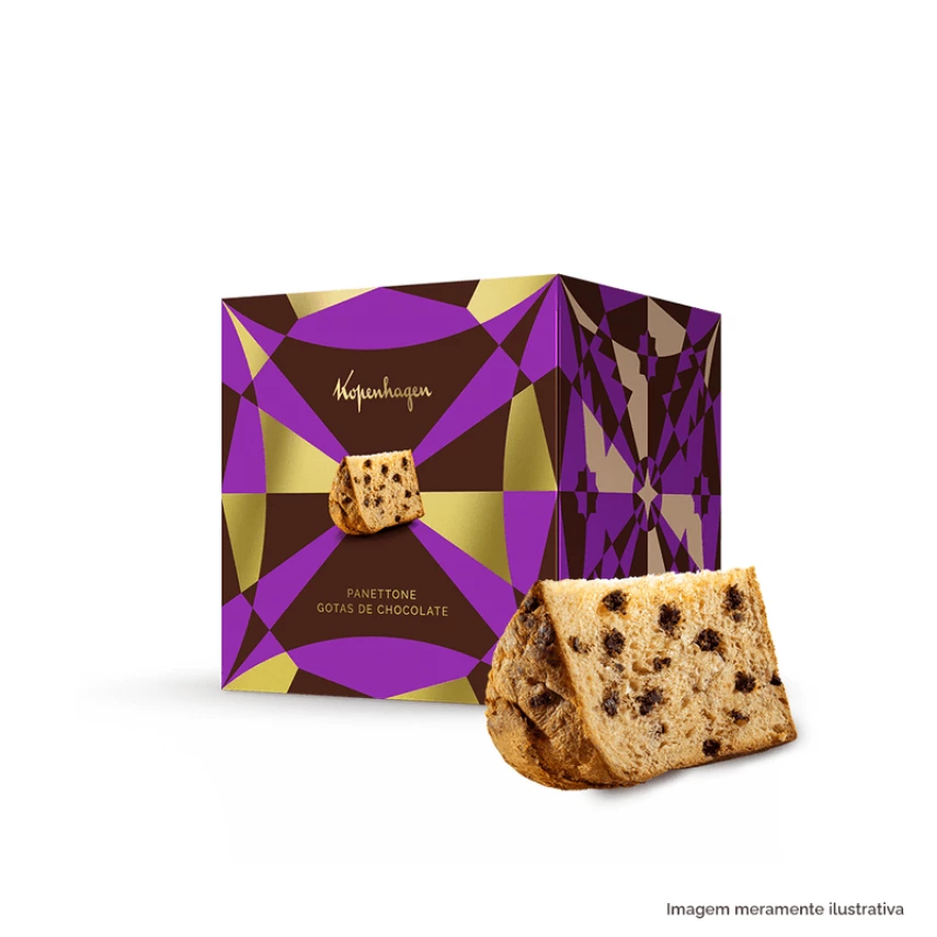 Panetone com Gotas de Chocolate KOPENHAGEN 500g