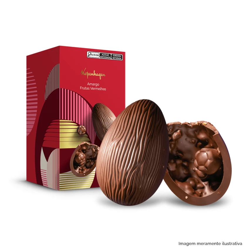 Ovo de Páscoa Dark e Frutas Vermelhas KOPENHAGEN 150g