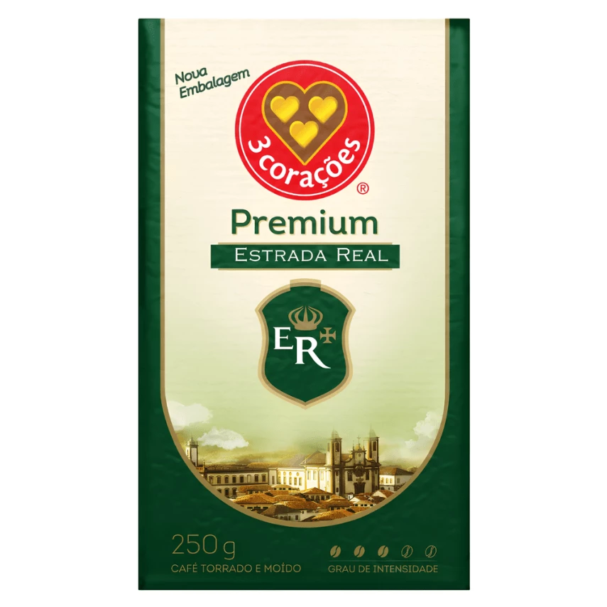Café a Vácuo Premium 3 CORAÇÕES 250g