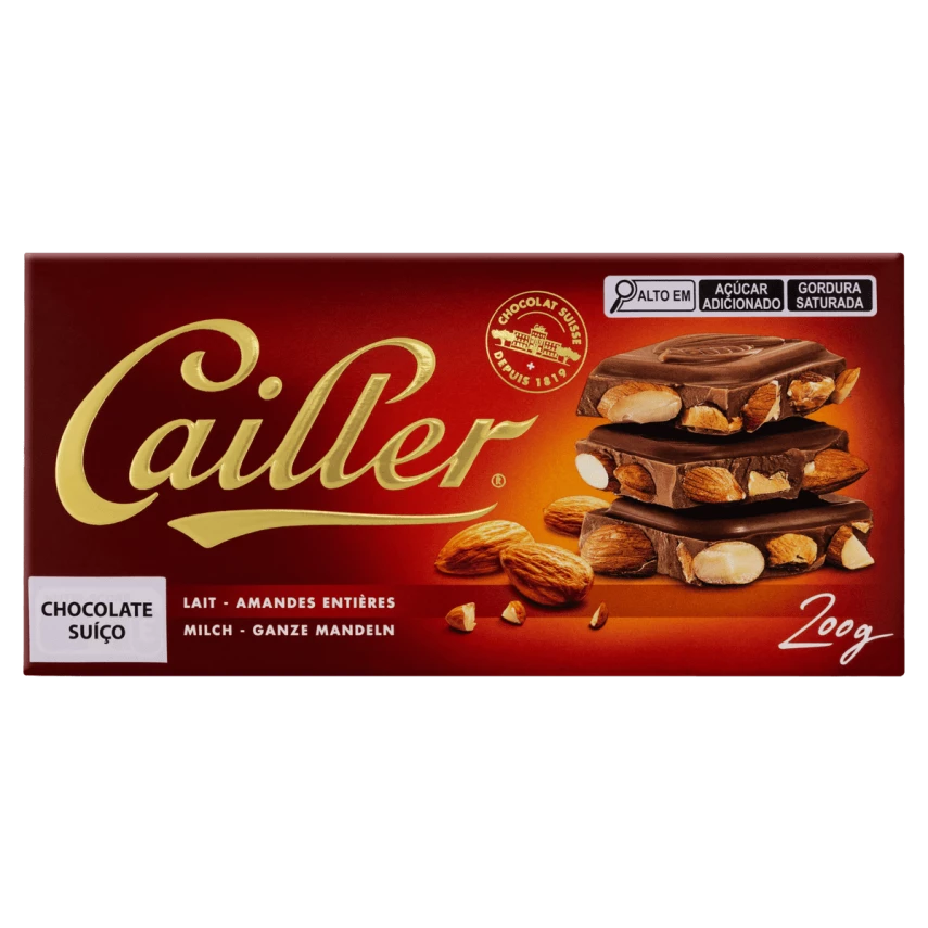 CHOC CAILLER AMENDOA 200G