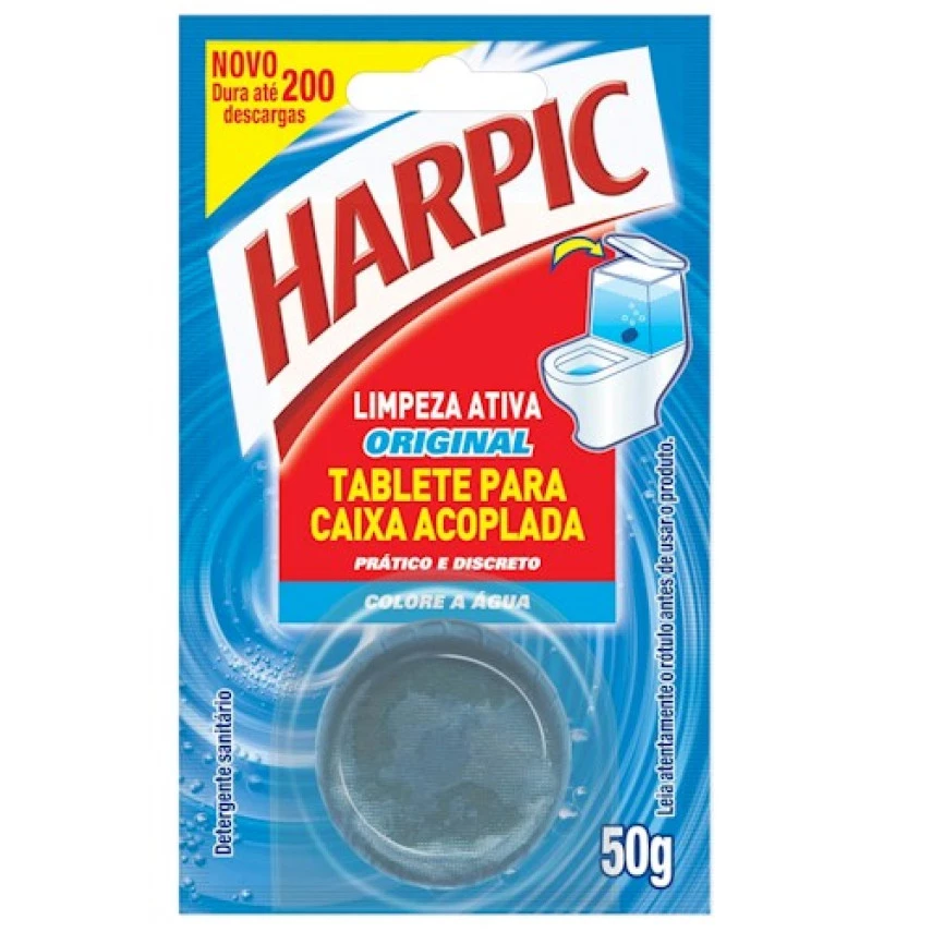 TABLETE CX ACOPLADA AZUL HARPIC 50G