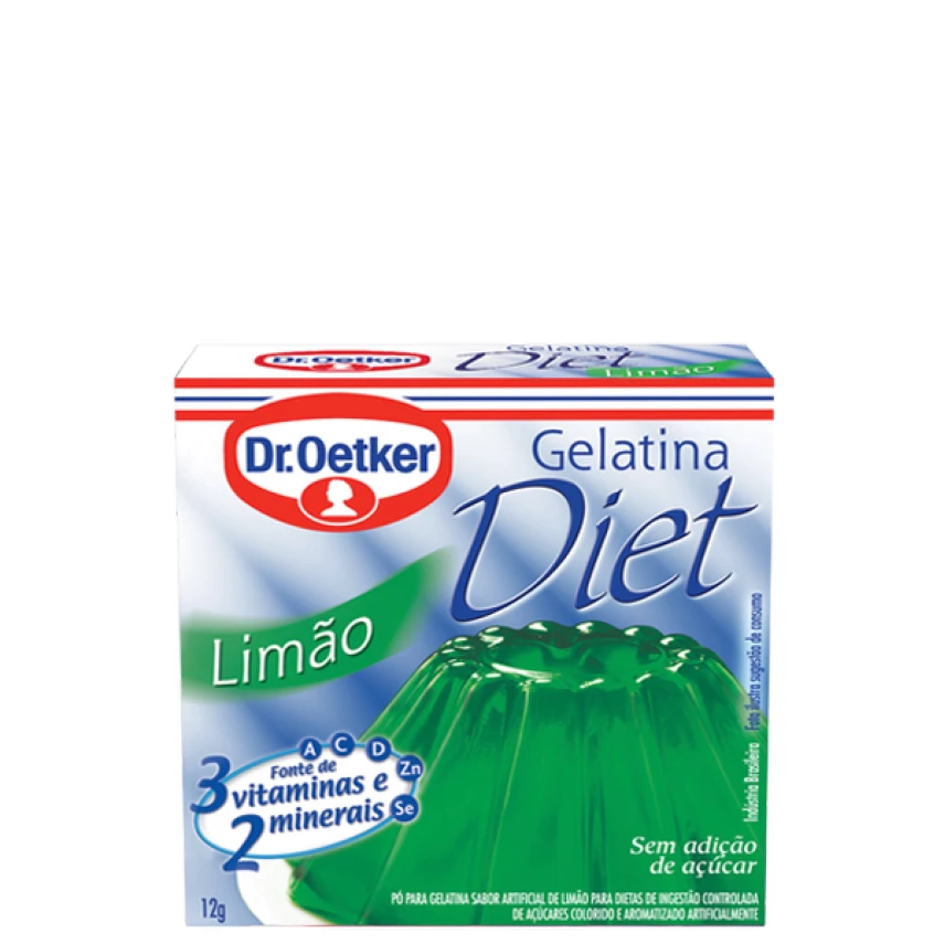 GELATINA OETKER DIET LIMAO 12G