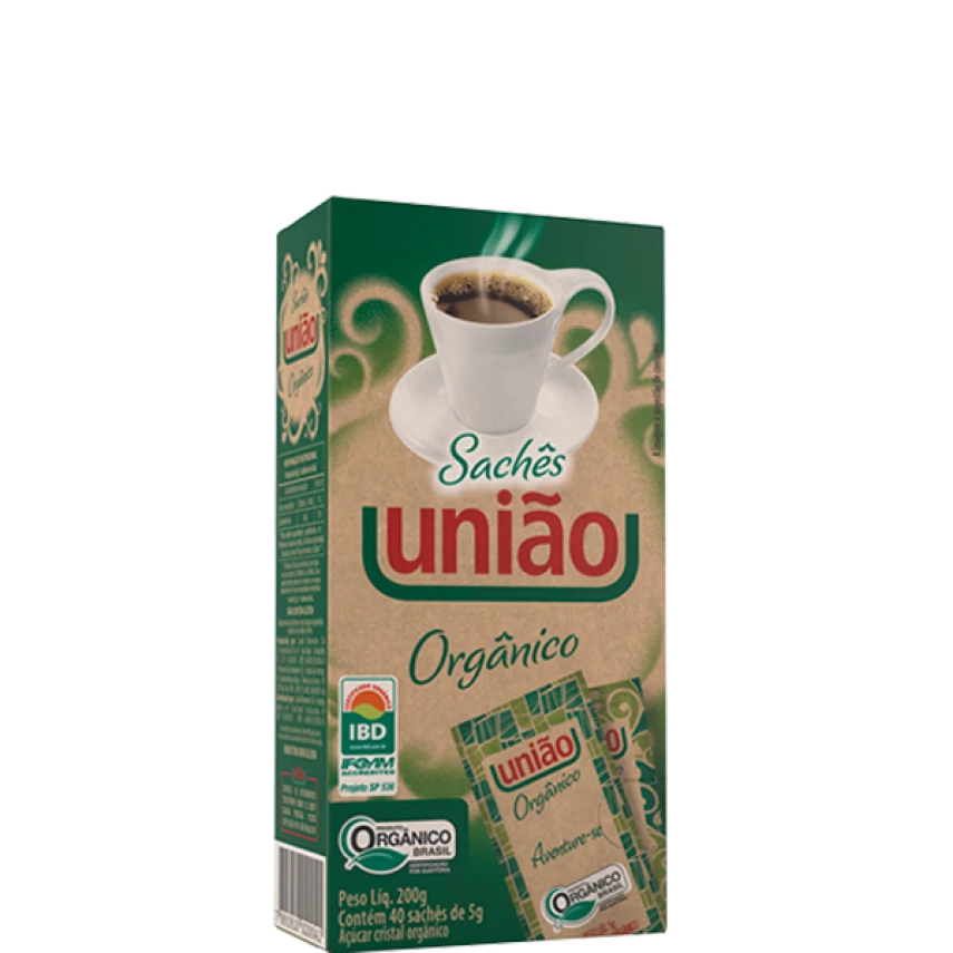 ACUCAR ORGANICO UNIAO SACHE 200G