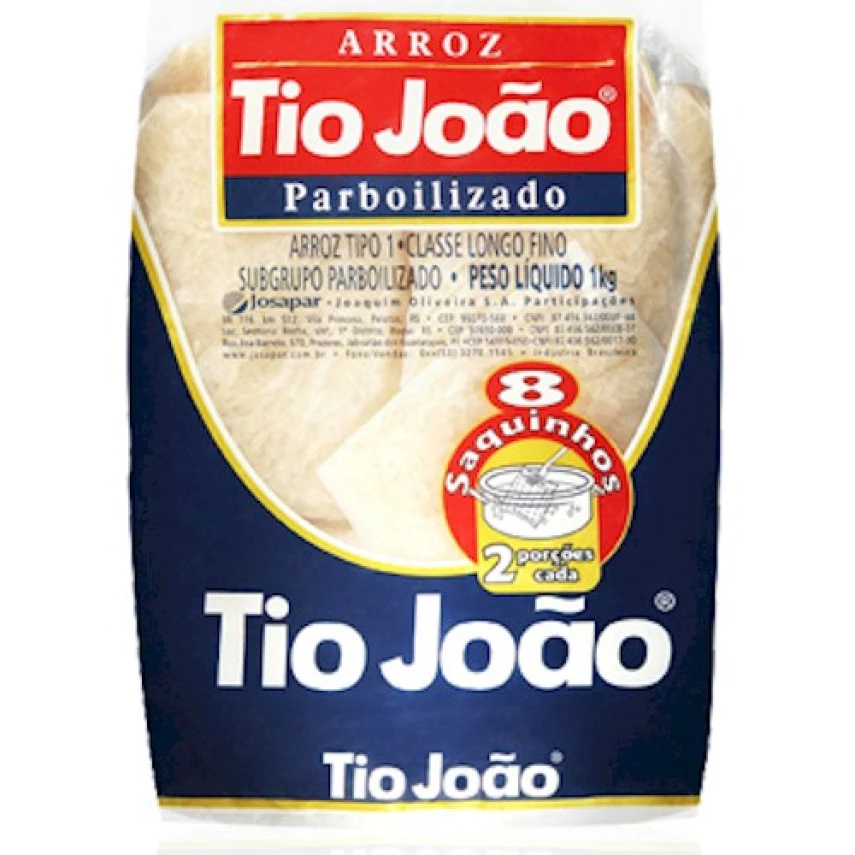 ARROZ TIO JOAO PARBOIL 8SAQ 1KG