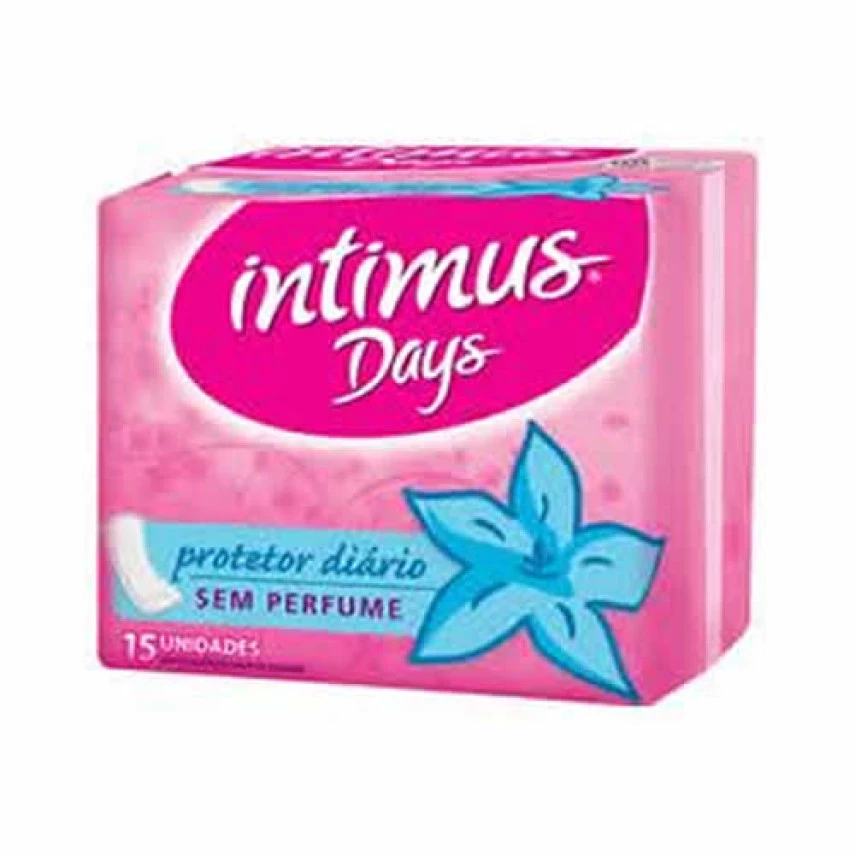 Protetor Diário Sem Perfume e Sem Abas INTIMUS 40Unids