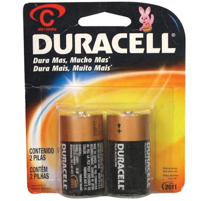 PILHA DURACEL C 2UN MEDIA
