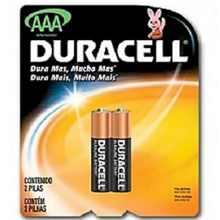 PILHA DURACEL AAA 2UN PALITO