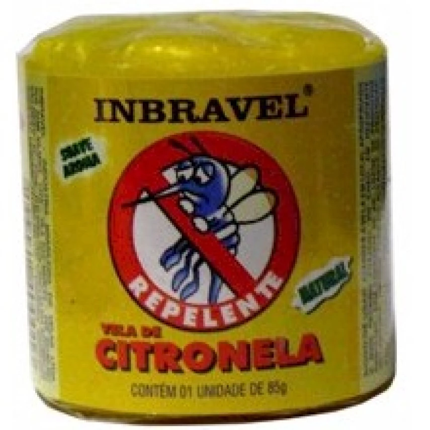 Vela de Citronela INBRAVEL Natural 1 unidade de 85g